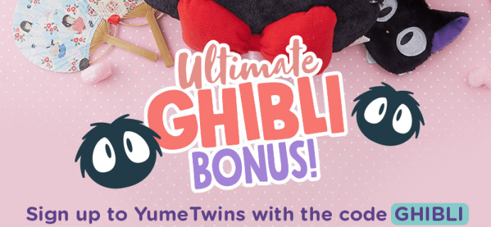 YumeTwins Coupon: Get FREE Studio Ghibli Bonus Items!