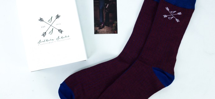 Southern Scholar July 2019 Men’s Sock Subscription Box Review & Coupon