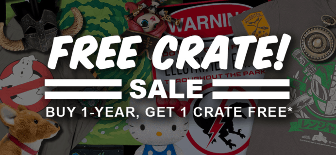 Loot Crate Sale: Get FREE Crate with Annual Subscription!
