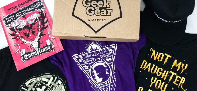 Geek Gear World of Wizardry Wearables June 2019 Subscription Box Review & Coupon