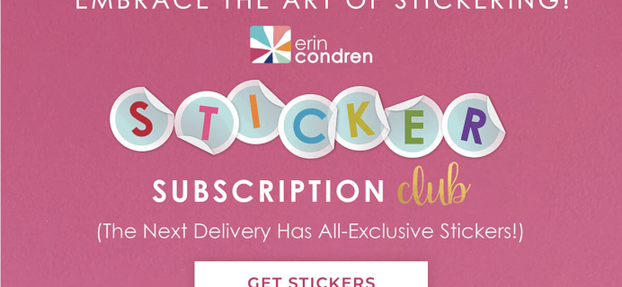Erin Condren Sticker Club Fall 2019 Available Now + Spoilers + Coupon!