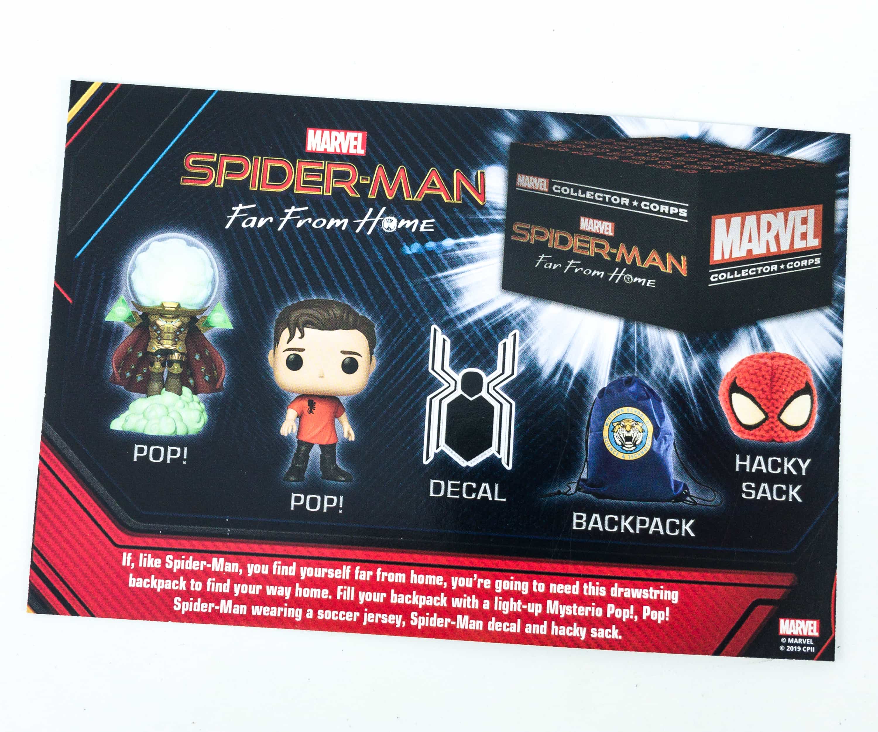 funko pop spider man far from home collector corps