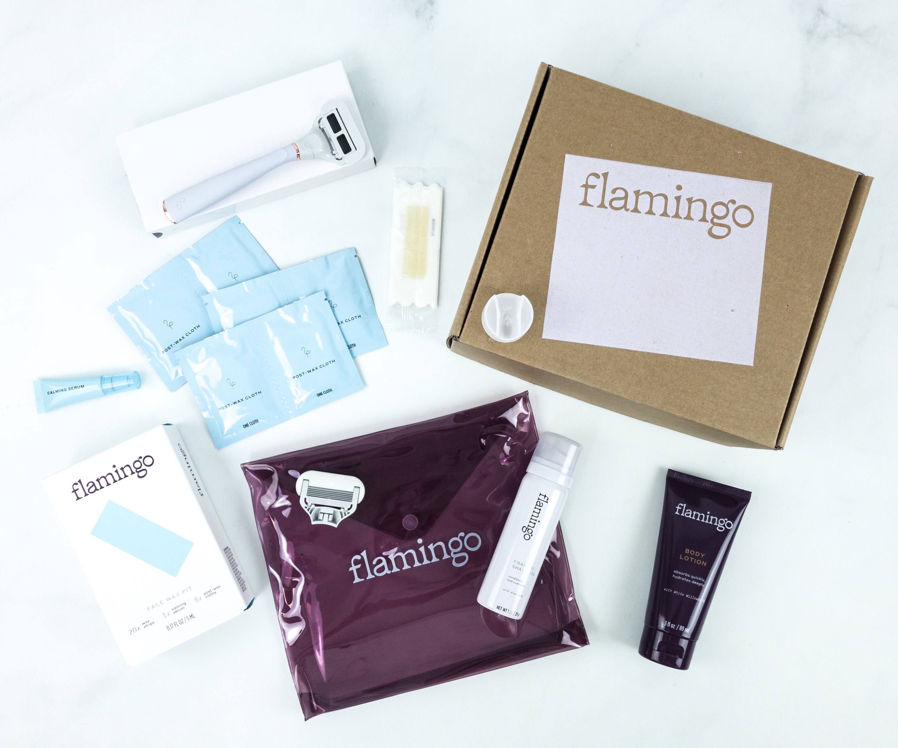 flamingo razor packaging