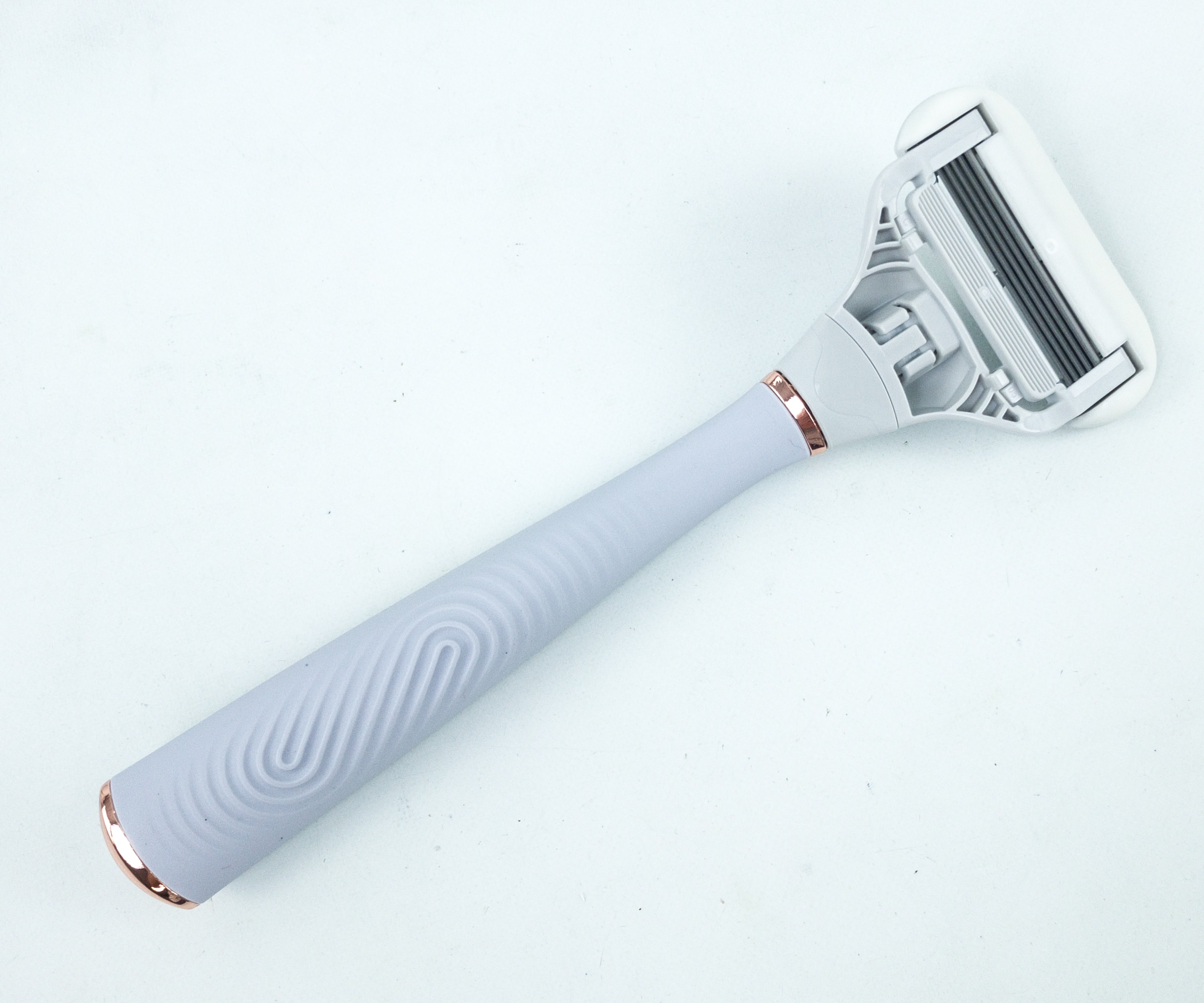 flamingo taro and rose gold razor