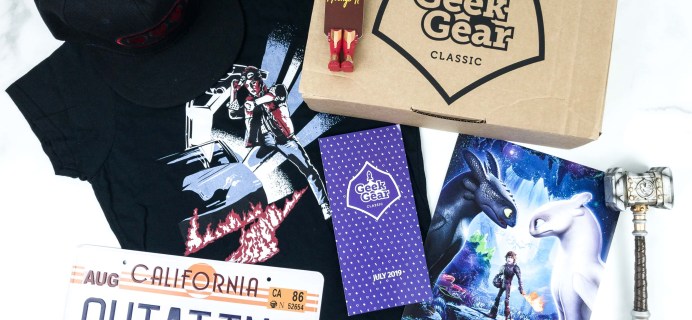 Geek Gear Box July 2019 Subscription Box Review + Coupon