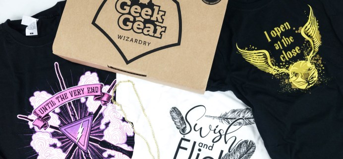 Geek Gear World of Wizardry Wearables July 2019 Subscription Box Review & Coupon