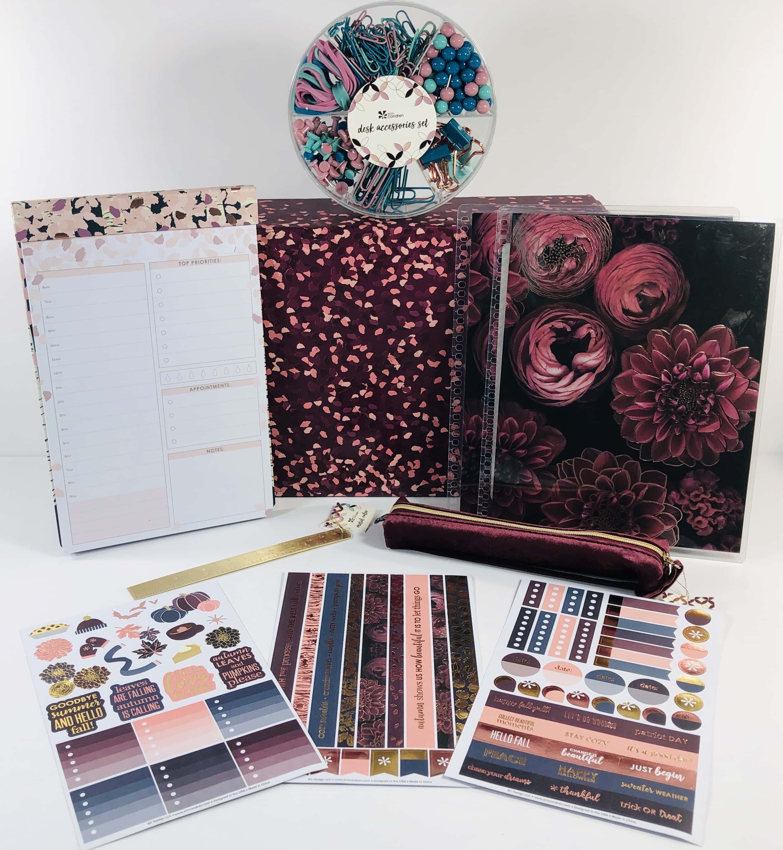 Erin Condren Seasonal Surprise Fall 2019 Subscription Box Review