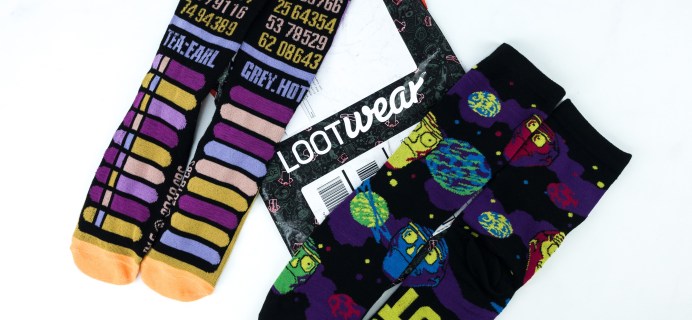 Loot Socks by Loot Crate March 2019 Subscription Box Review & Coupon