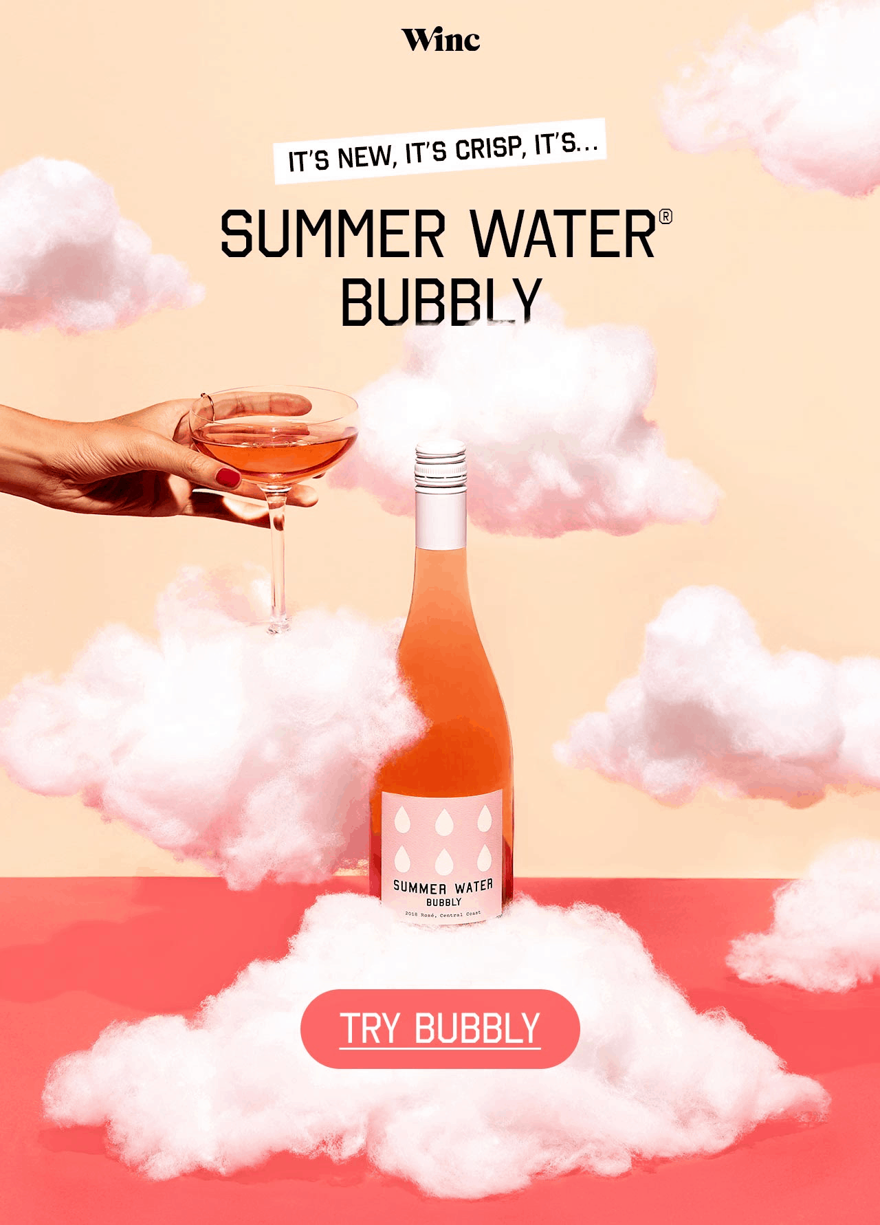 Winc Summer Water Bubbly Rose Available Now + Coupon ...