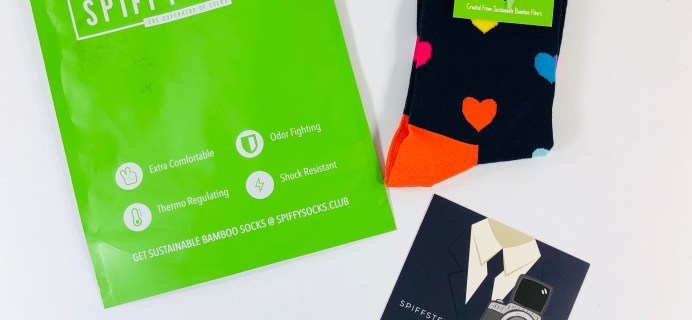 Spiffy Socks September 2019 Subscription Box Review  + Coupon