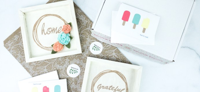 Confetti Grace Subscription Box Review + Coupon – FELT FLOWER WREATH