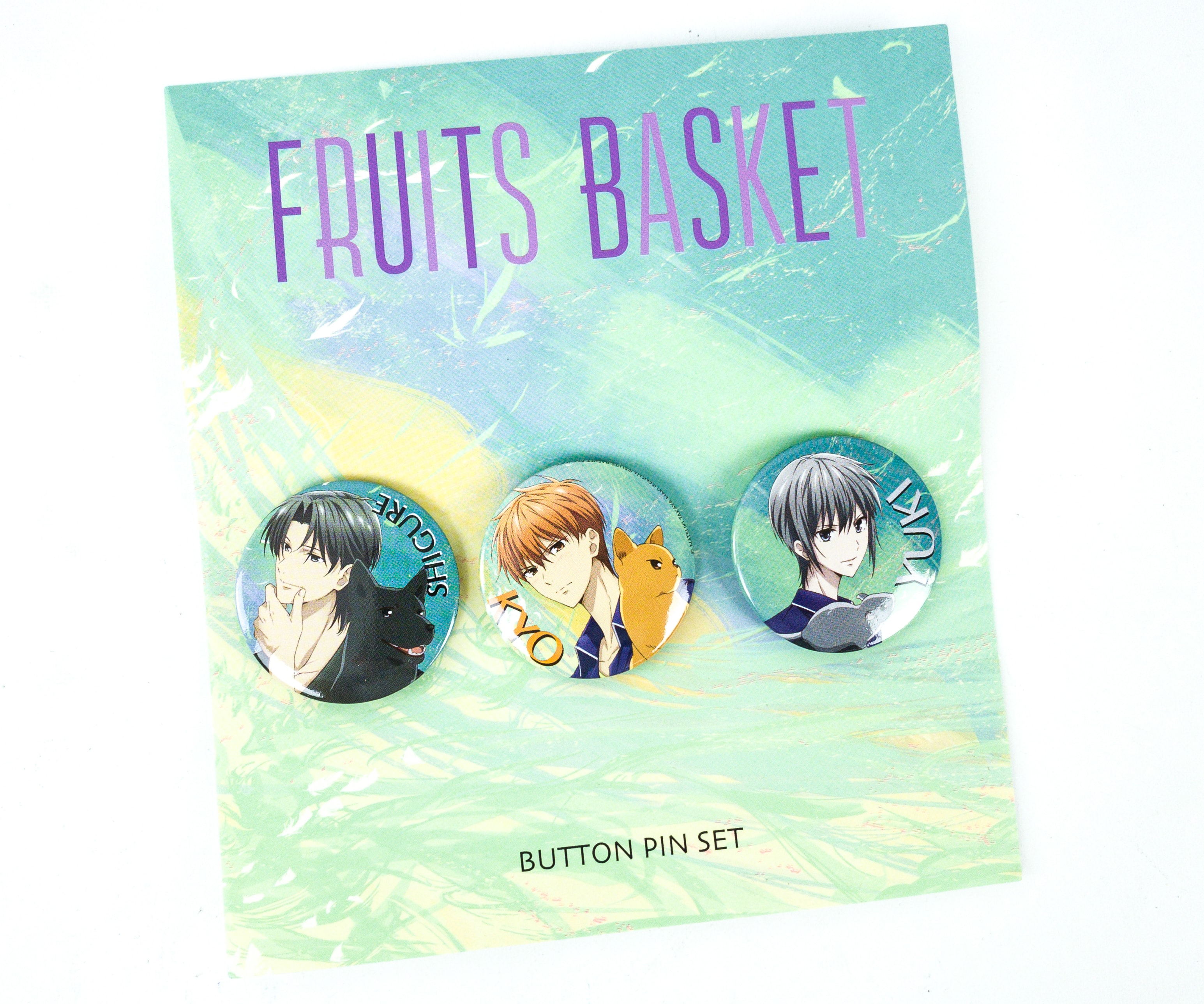 Back to School Fruits Basket Figure Keychain Set of 4 Loot Anime Crate Exclusive