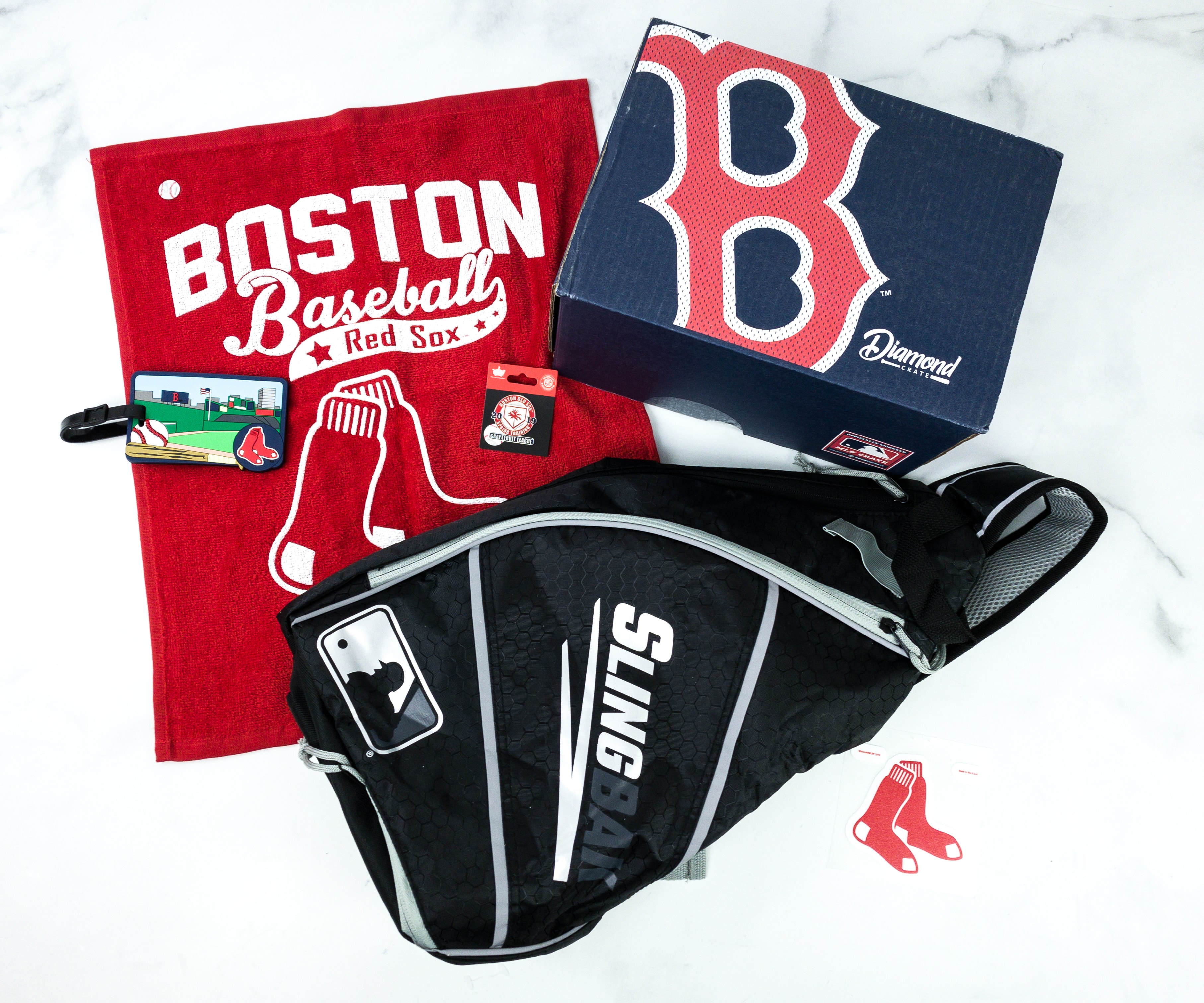 Franklin Sports MLB Boston Red Sox Slingbak Baseball Bag