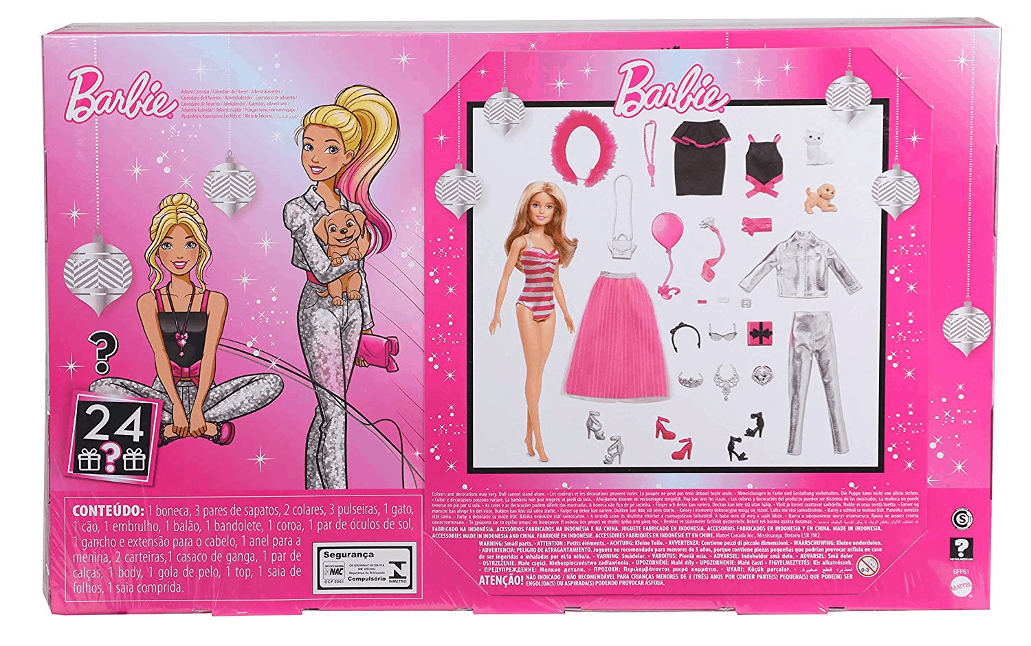 barbie doll advent calendar