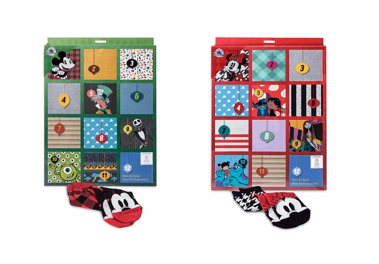 Shopdisney 2019 Disney Socks Advent Calendars Now Available Hello Subscription