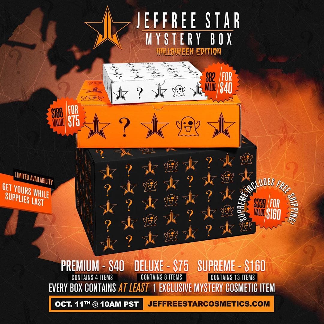 Jeffree Star Mystery Box Halloween 2019 Edition Coming Soon