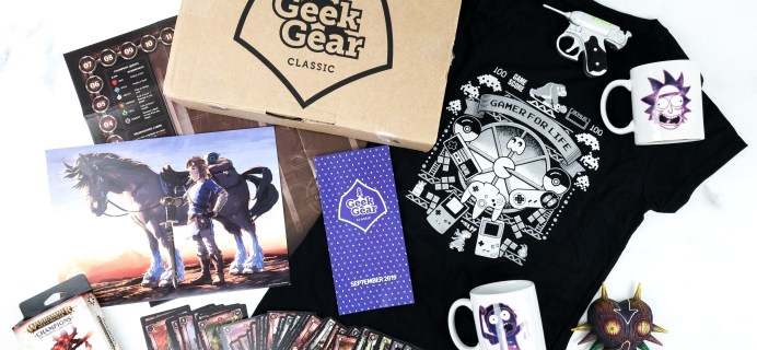 Geek Gear Box September 2019 Subscription Box Review + Coupon