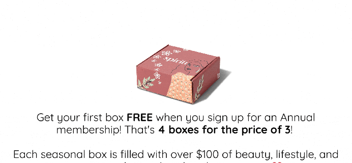 Spiritú Flash Sale: FREE Box!