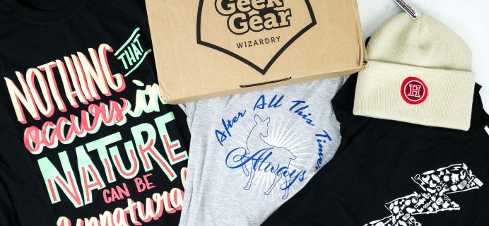 Geek Gear World of Wizardry Wearables September 2019 Subscription Box Review & Coupon