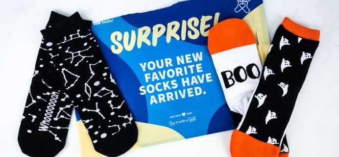 Say It With A Sock October 2019 Kids Sockscription Review + Coupon