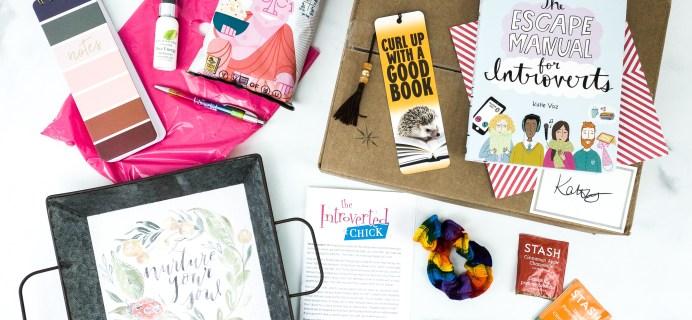 The Introverted Chick October 2019 Subscription Box Review + Coupon