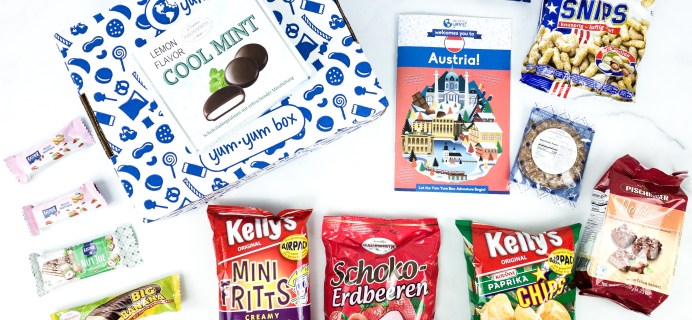 Universal Yums Subscription Box Review + Coupon – AUSTRIA