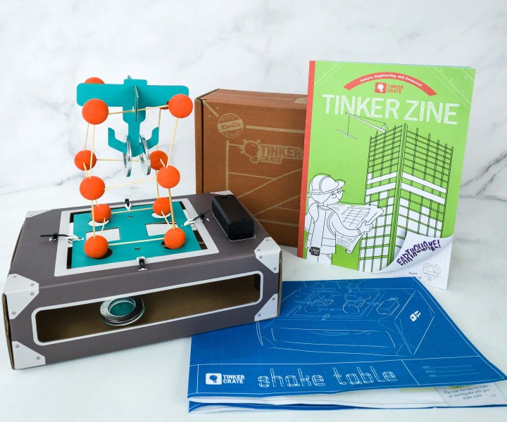 KiwiCo Tinker Crate Review & Coupon SHAKE TABLE Hello Subscription