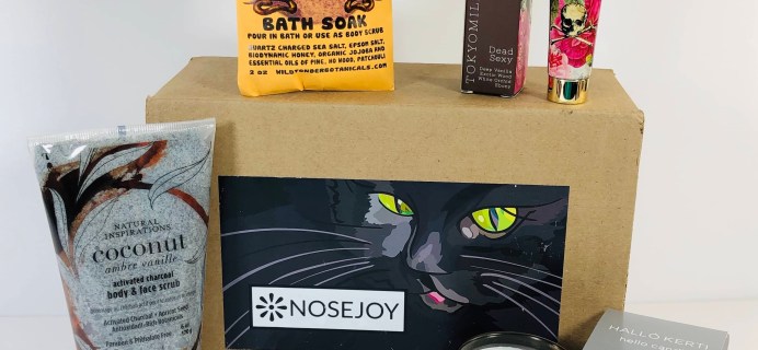 NOSEJOY October 2019 Subscription Box Review + Coupon!