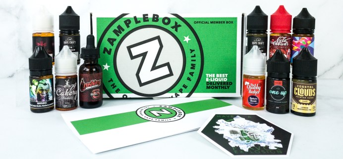 Zamplebox E-Juice October 2019 Subscription Box Review + Coupon!