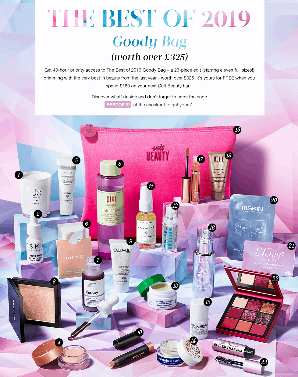 Cult Beauty Best Of 2019 Goody Bag Gwp Available Now Full Spoilers Hello Subscription