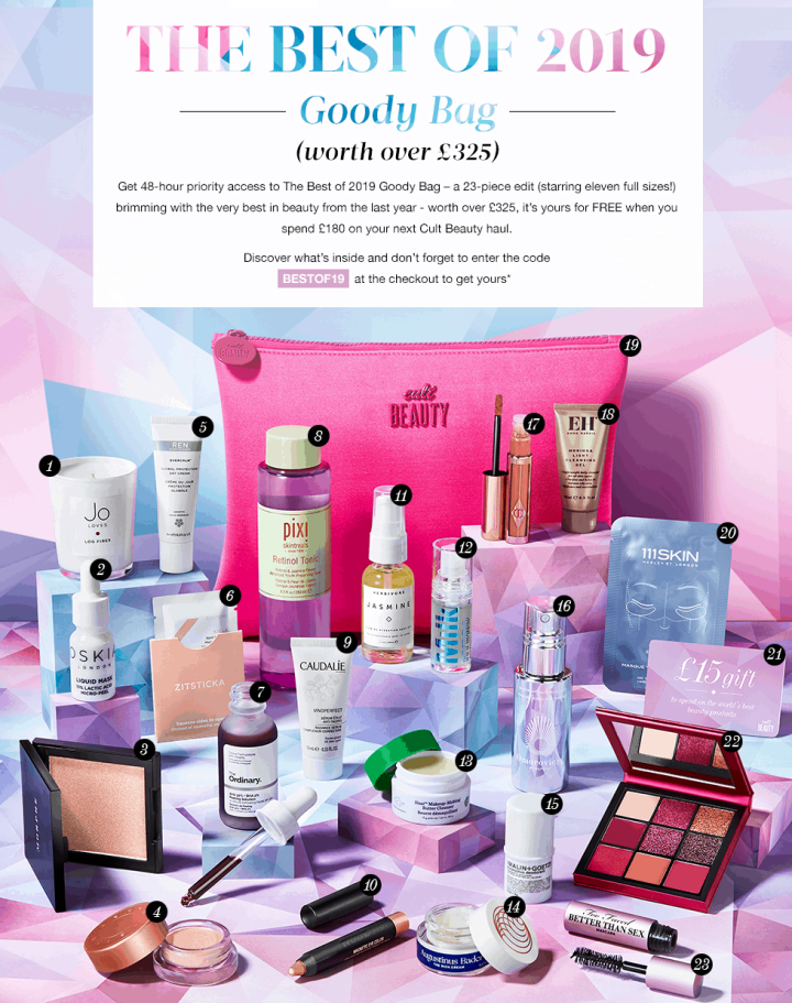 Cult Beauty Best of 2019 Goody Bag GWP Available Now + Full Spoilers! - hello subscription