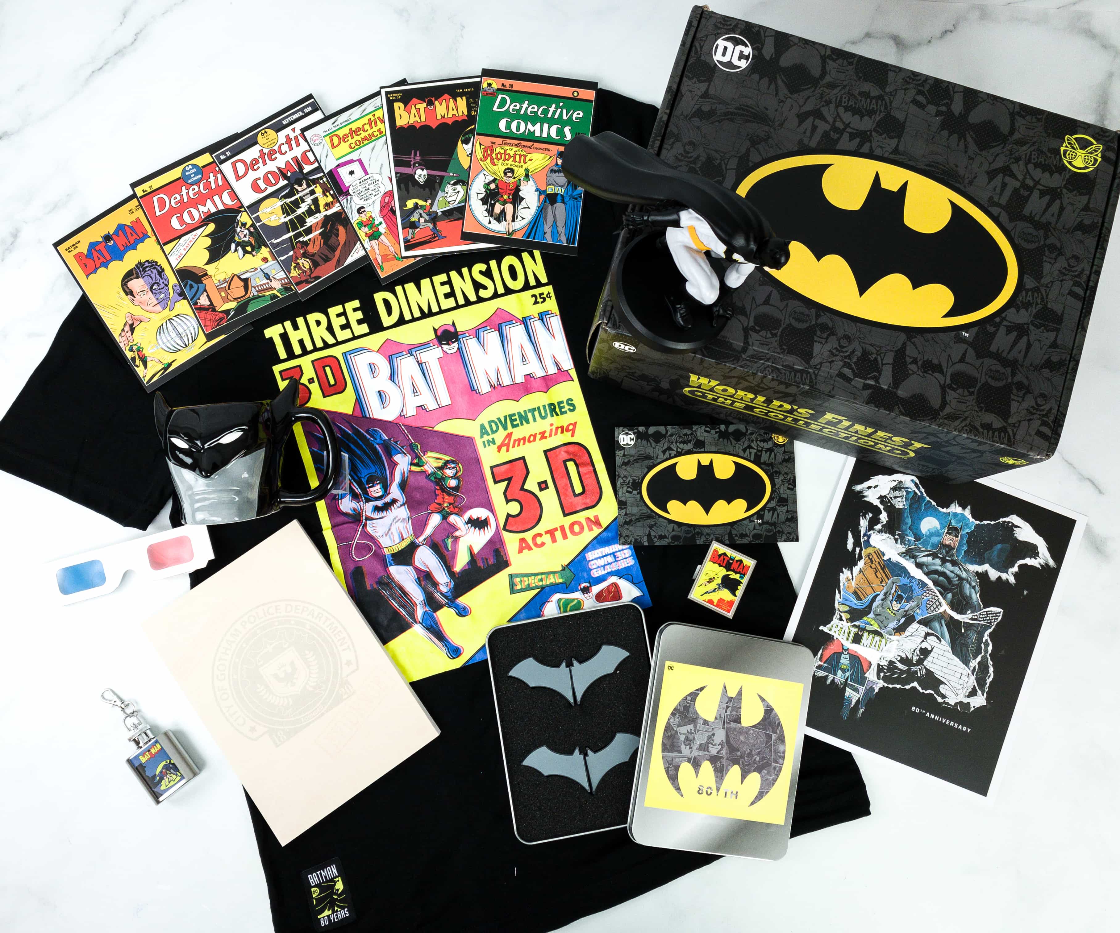 DC Comics World's Finest: The Collection Fall 2019 Box Review - BATMAN 80TH  ANNIVERSARY - Hello Subscription