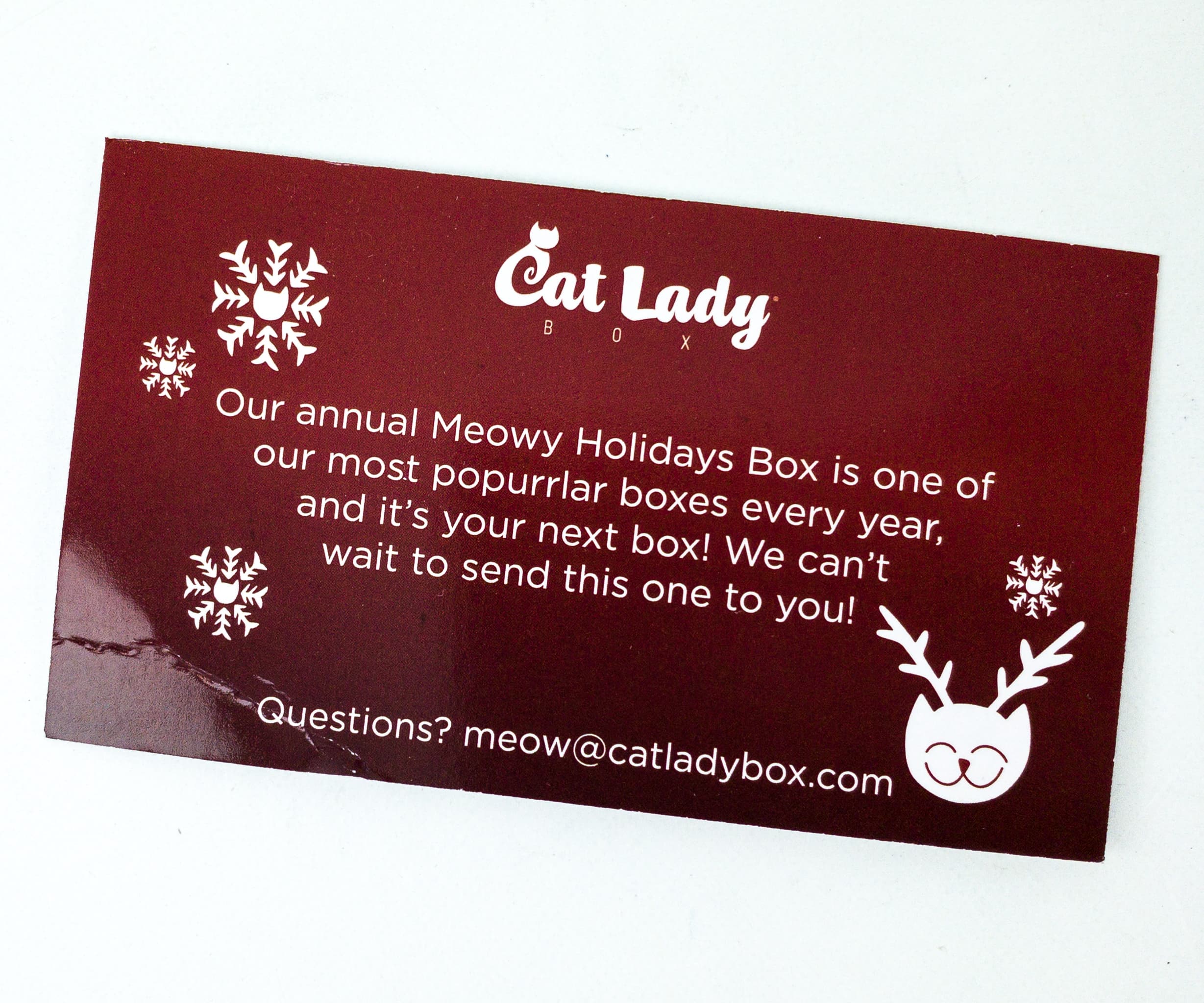 Cat Lady Box November 19 Subscription Box Review Hello Subscription