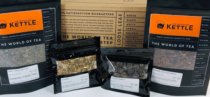 Whistling Kettle Tea of The Month November 2019 Subscription Box Review