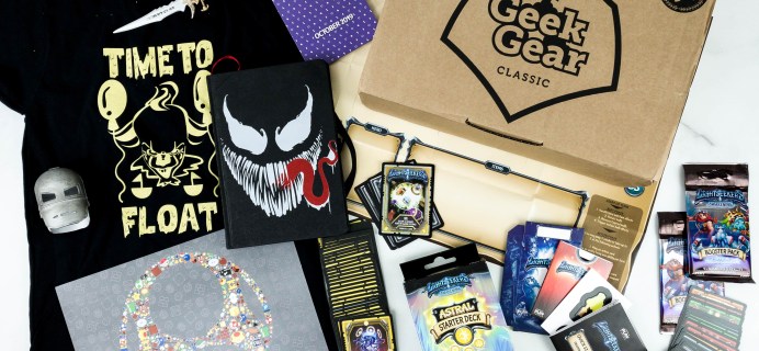 Geek Gear Box October 2019 Subscription Box Review + Coupon