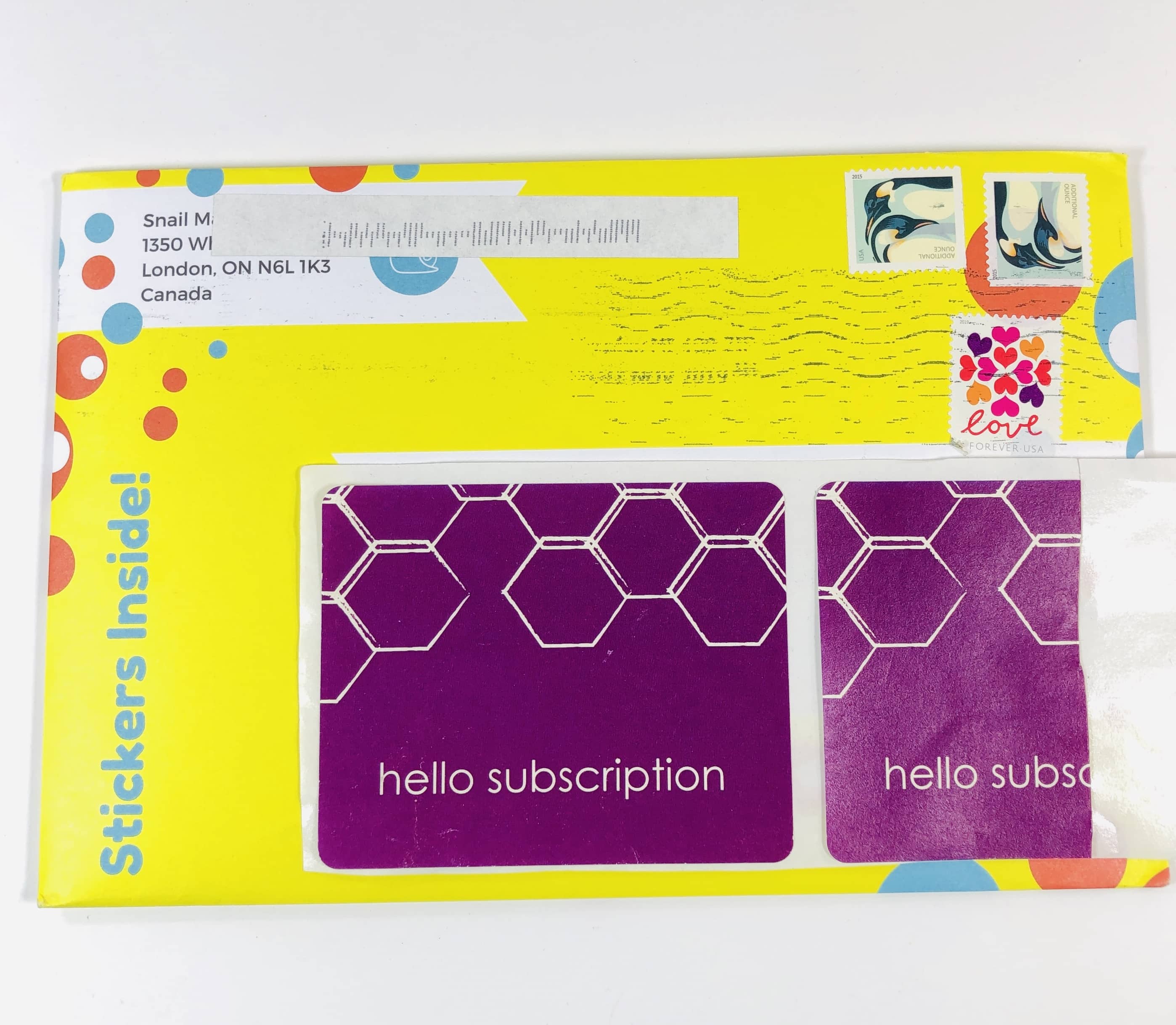 snail mail sticker club