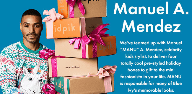 Kidpik x Manu Holiday Boxes Available Now + 40% off Coupon!