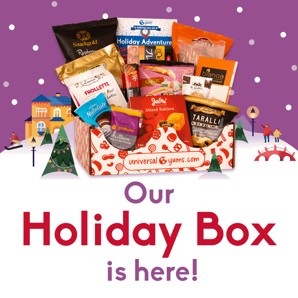 Universal Yums December 2019 Holiday Box Spoilers + Coupon! Hello