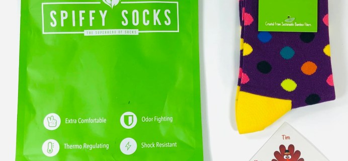 Spiffy Socks November 2019 Subscription Box Review  + Coupon