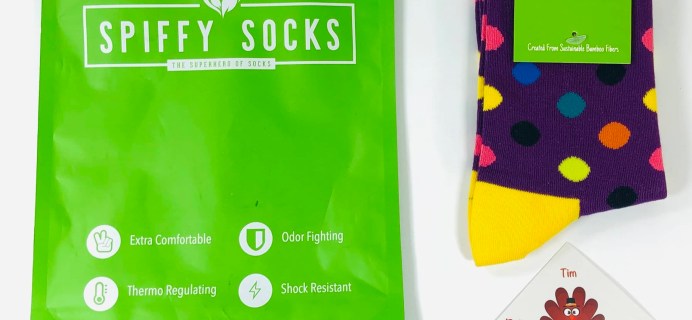 Spiffy Socks November 2019 Subscription Box Review + Coupon