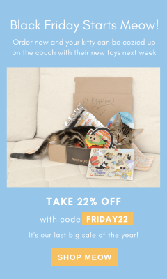 Meowbox Black Friday Coupon: 22% Off Subscriptions!