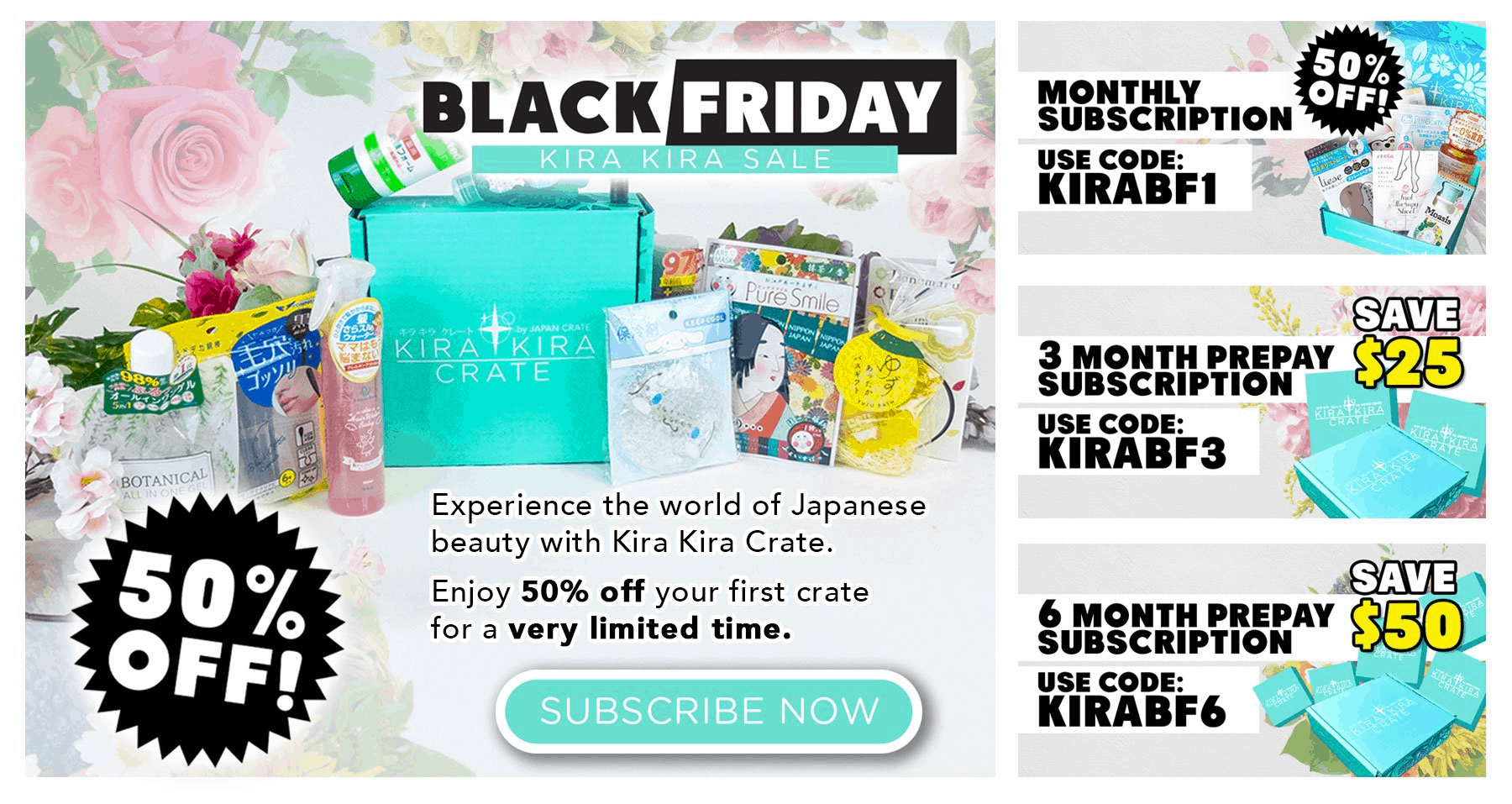 Kira Kira Crate Black Friday Sale Up To 50 Off Or 50 Off First Box Hello Subscription