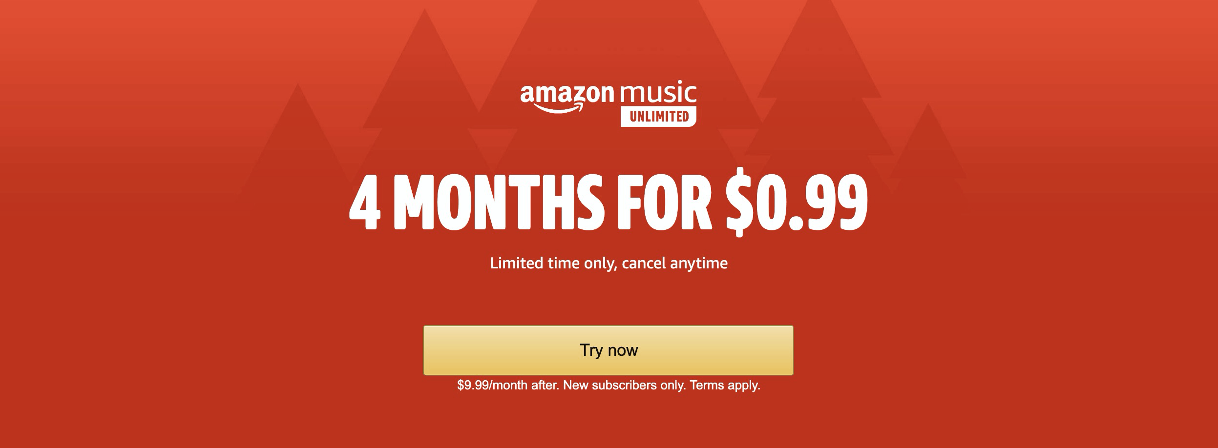 Amazon Music Unlimited Black Friday Deal 4 Months For 99 Hello Subscription