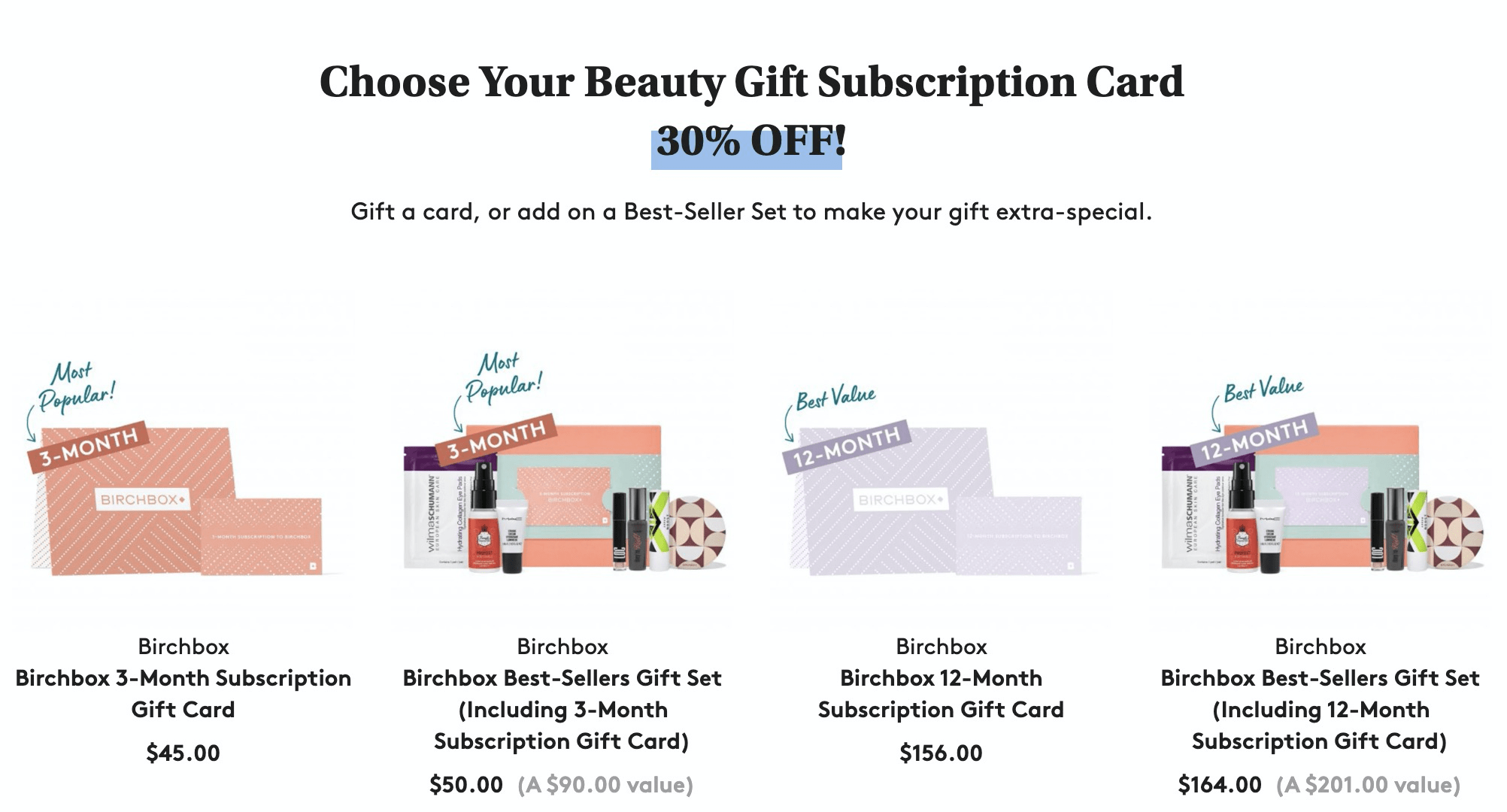 Birchbox Before Black Friday Sale Subscription Gift Cards 30 Off Hello Subscription