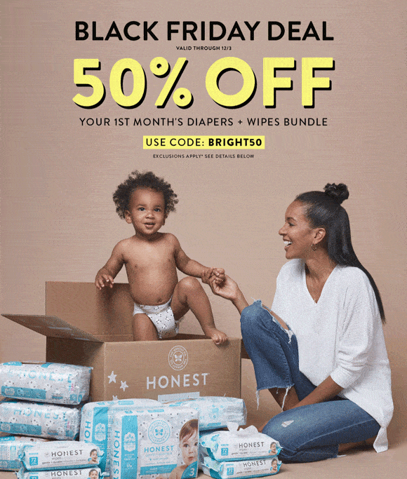 Honest Company Black Friday Coupons: 50 