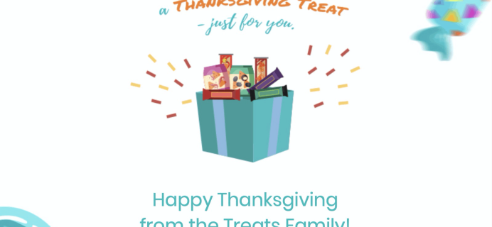 Treats Thanksgiving Deal: Get 5 FREE Treats with your first Premium Treats Box!