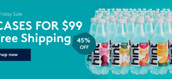 Hint Water Black Friday Deal: 9 cases for $99!