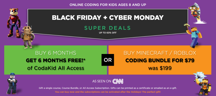 Codakid Cyber Monday 2019 Coupon Free 6 Months More Hello Subscription - cnn news roblox