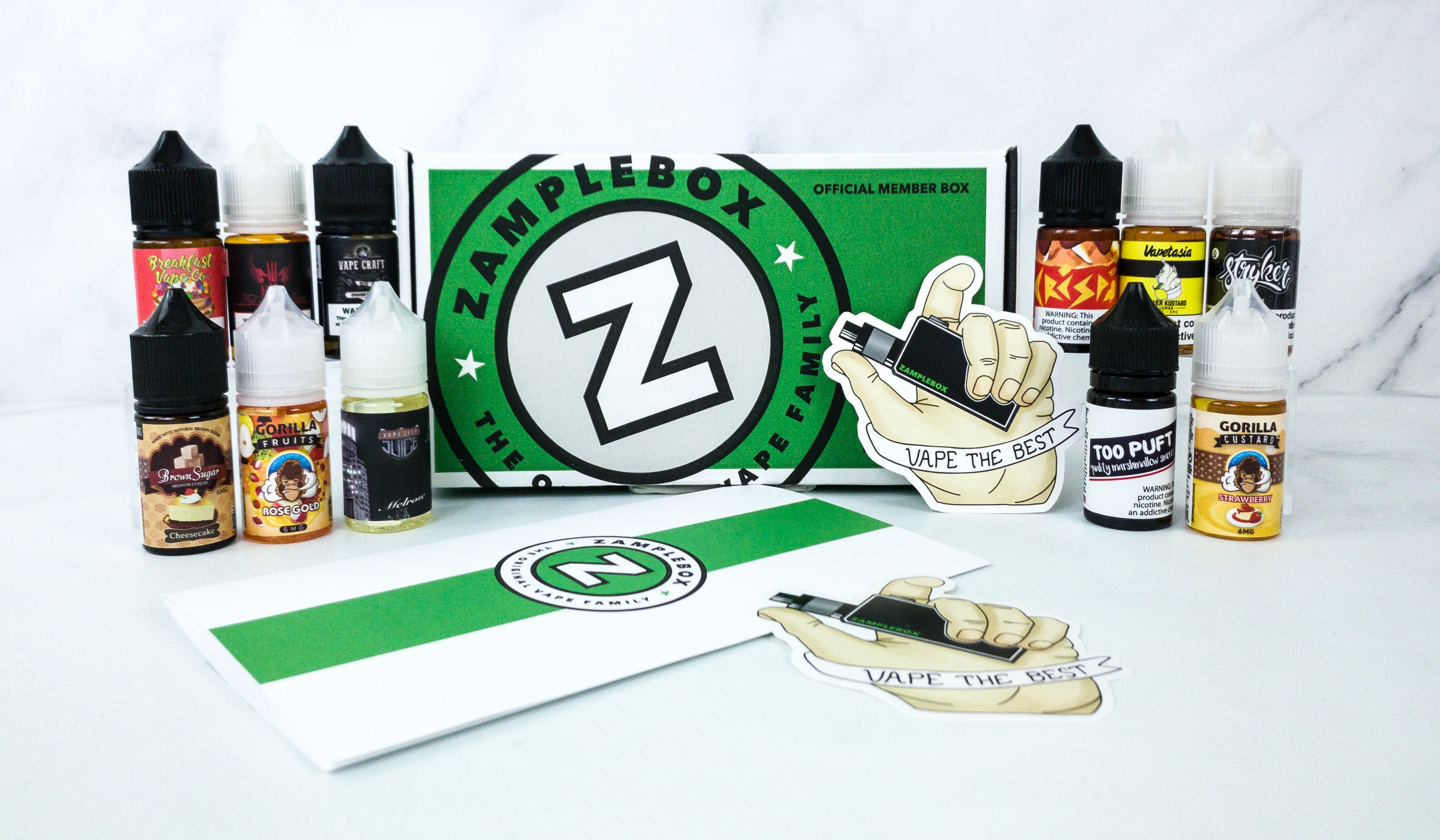 Zamplebox E Juice November 2019 Subscription Box Review Coupon