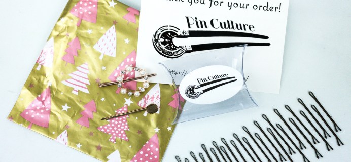 Pin Culture Subscription Box Review + Coupon – December 2019 Deluxe Hair Pin Box